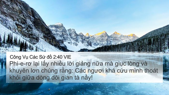 Công Vụ Các Sứ đồ 2:40 VIE Bible Verse Image