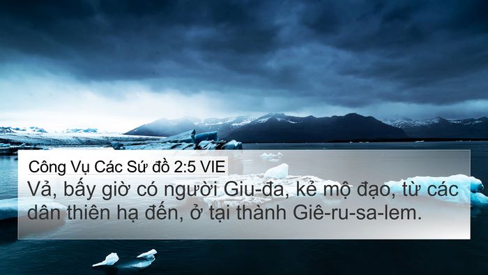 Công Vụ Các Sứ đồ 2:5 VIE Bible Verse Image