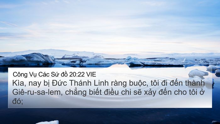 Công Vụ Các Sứ đồ 20:22 VIE Bible Verse Image