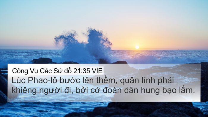 Công Vụ Các Sứ đồ 21:35 VIE Bible Verse Image