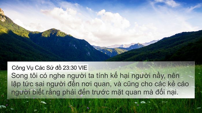 Công Vụ Các Sứ đồ 23:30 VIE Bible Verse Image