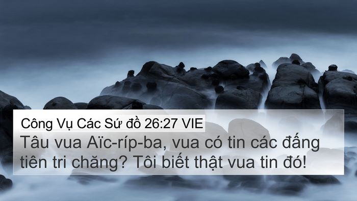 Công Vụ Các Sứ đồ 26:27 VIE Bible Verse Image