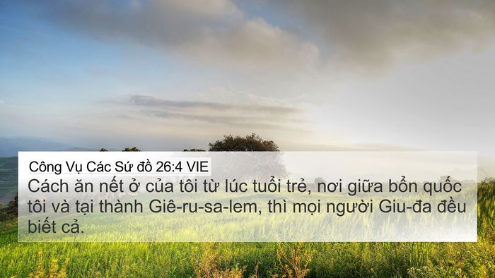Công Vụ Các Sứ đồ 26:4 VIE Bible Verse Image