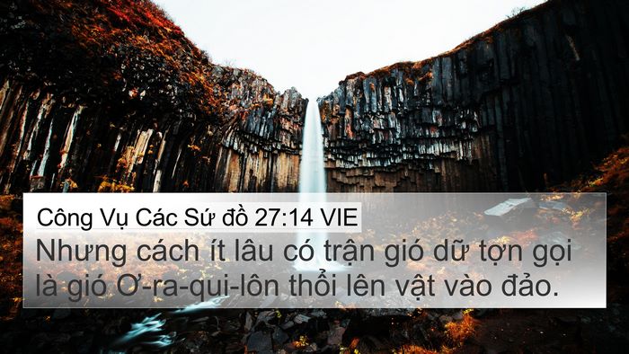 Công Vụ Các Sứ đồ 27:14 VIE Bible Verse Image