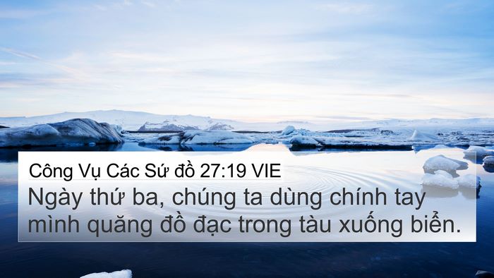 Công Vụ Các Sứ đồ 27:19 VIE Bible Verse Image