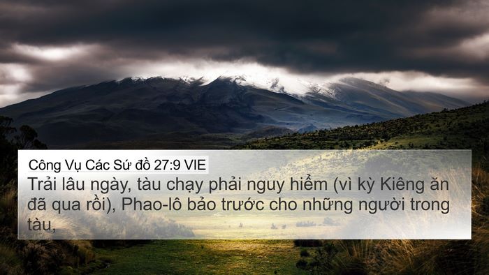 Công Vụ Các Sứ đồ 27:9 VIE Bible Verse Image