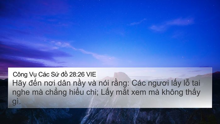 Công Vụ Các Sứ đồ 28:26 VIE Bible Verse Image