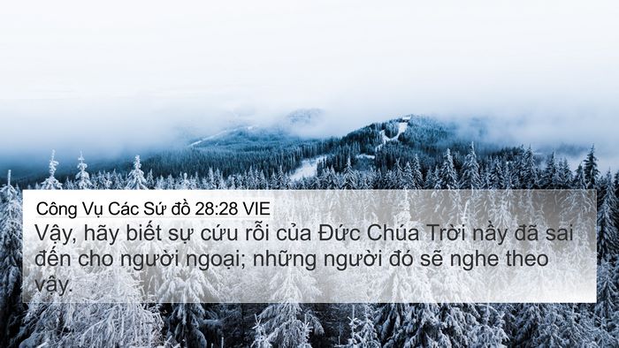Công Vụ Các Sứ đồ 28:28 VIE Bible Verse Image