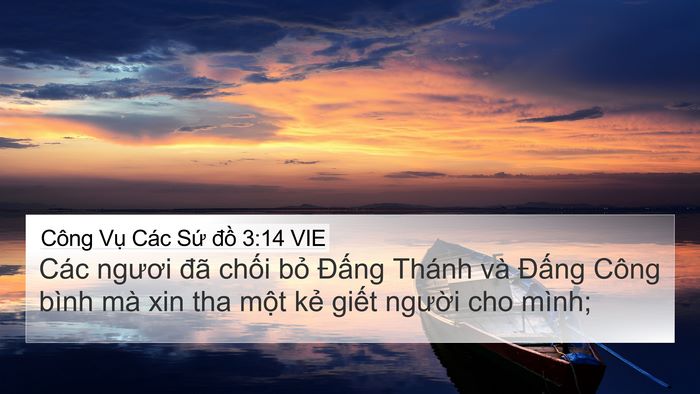Công Vụ Các Sứ đồ 3:14 VIE Bible Verse Image