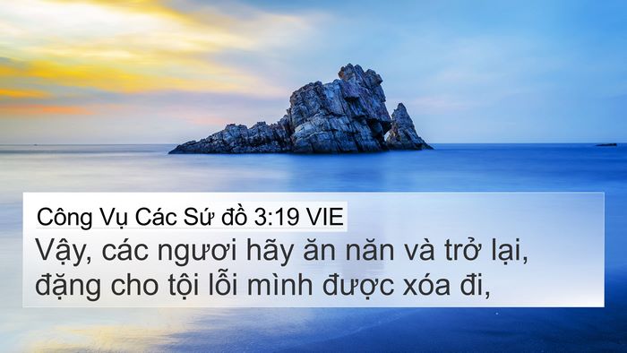 Công Vụ Các Sứ đồ 3:19 VIE Bible Verse Image