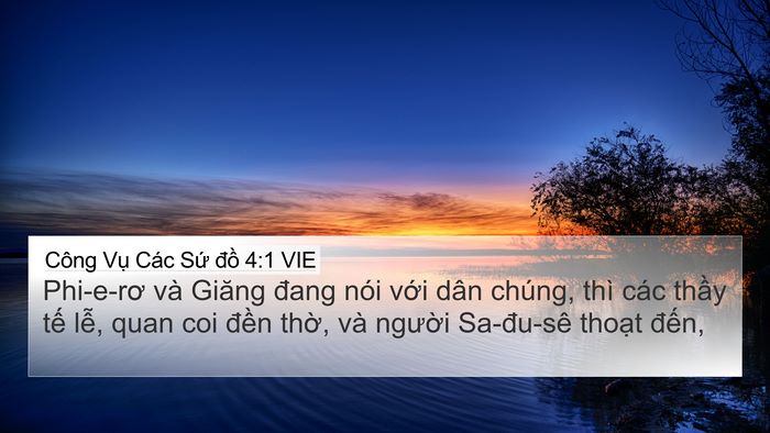 Công Vụ Các Sứ đồ 4:1 VIE Bible Verse Image