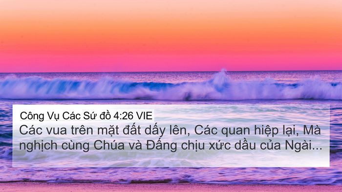 Công Vụ Các Sứ đồ 4:26 VIE Bible Verse Image