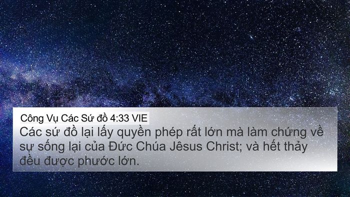 Công Vụ Các Sứ đồ 4:33 VIE Bible Verse Image