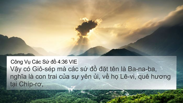 Công Vụ Các Sứ đồ 4:36 VIE Bible Verse Image