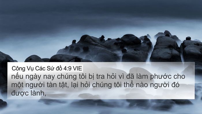 Công Vụ Các Sứ đồ 4:9 VIE Bible Verse Image