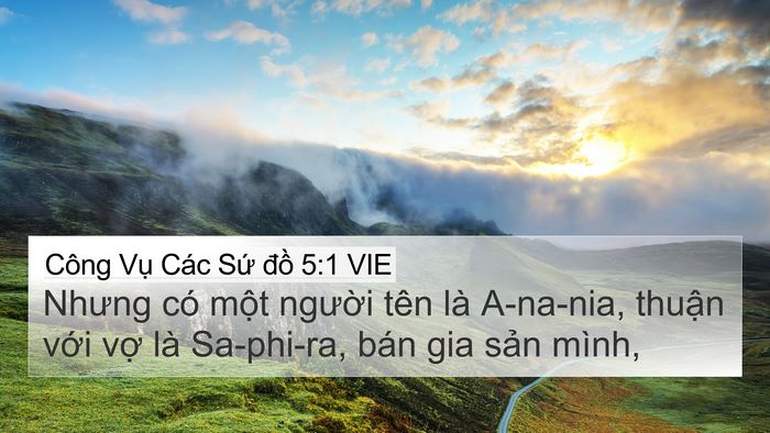 Công Vụ Các Sứ đồ 5:1 VIE Bible Verse Image