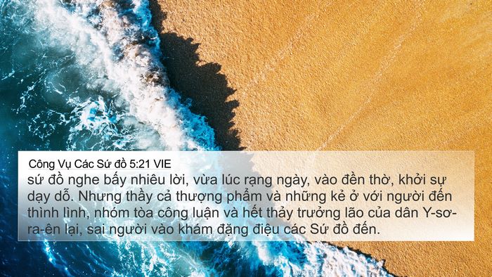 Công Vụ Các Sứ đồ 5:21 VIE Bible Verse Image