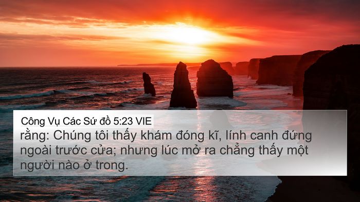 Công Vụ Các Sứ đồ 5:23 VIE Bible Verse Image