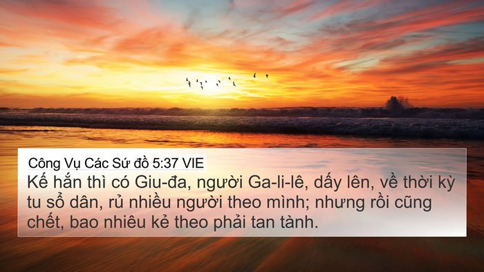 Công Vụ Các Sứ đồ 5:37 VIE Bible Verse Image