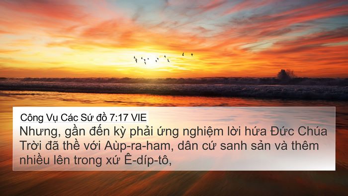 Công Vụ Các Sứ đồ 7:17 VIE 4K Wallpaper - Nhưng, gần đến kỳ phải ứng nghiệm - 4K Wallpaper Bible Verse