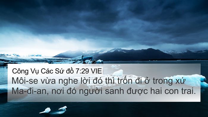 Công Vụ Các Sứ đồ 7:29 VIE Bible Verse Image