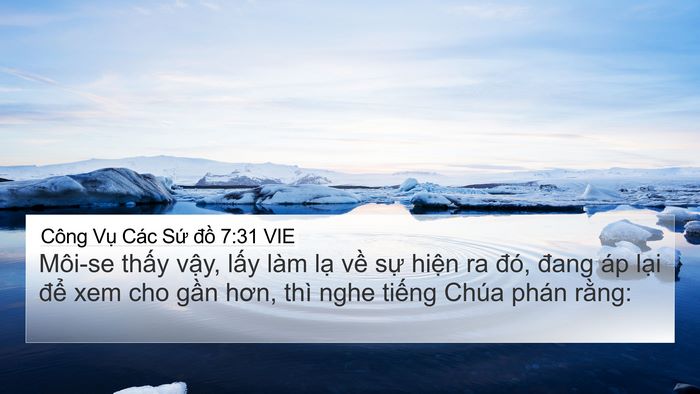 Công Vụ Các Sứ đồ 7:31 VIE Bible Verse Image