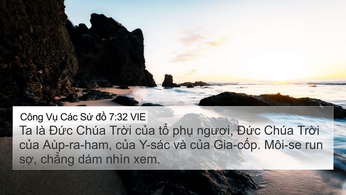 Công Vụ Các Sứ đồ 7:32 VIE Bible Verse Image