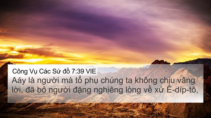 Công Vụ Các Sứ đồ 7:39 VIE Bible Verse Image