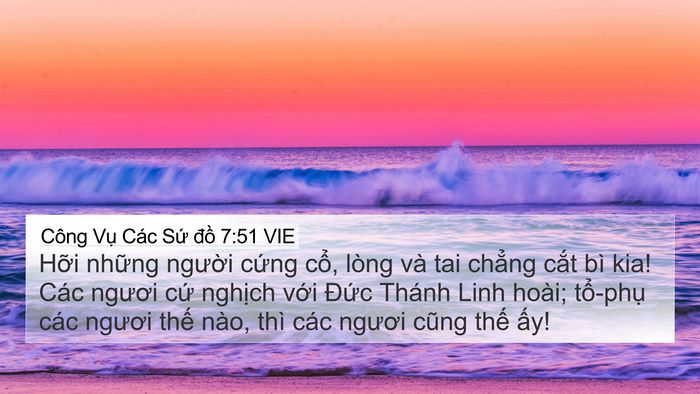 Công Vụ Các Sứ đồ 7:51 VIE Bible Verse Image