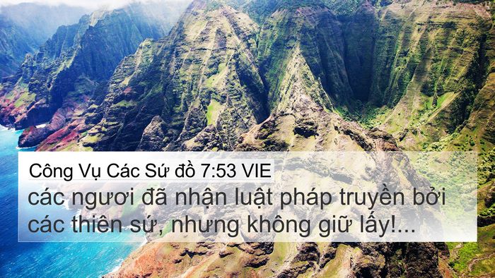 Công Vụ Các Sứ đồ 7:53 VIE 4K Wallpaper - các ngươi đã nhận luật pháp truyền - 4K Wallpaper Bible Verse