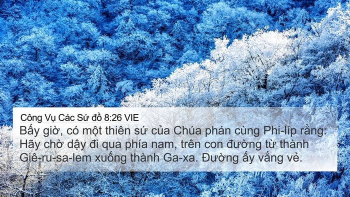 Công Vụ Các Sứ đồ 8:26 VIE Bible Verse Image