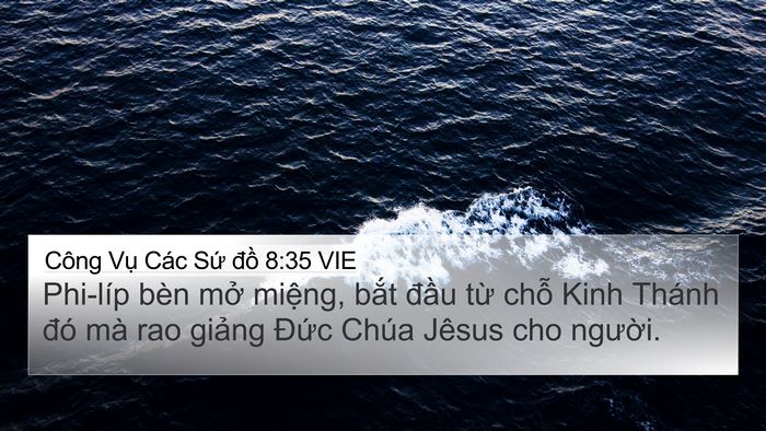 Công Vụ Các Sứ đồ 8:35 VIE Bible Verse Image