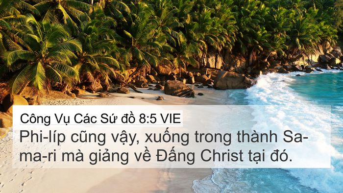 Công Vụ Các Sứ đồ 8:5 VIE 4K Wallpaper - Phi-líp cũng vậy, xuống trong thành - 4K Wallpaper Bible Verse