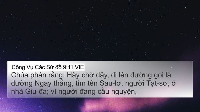 Công Vụ Các Sứ đồ 9:11 VIE Bible Verse Image