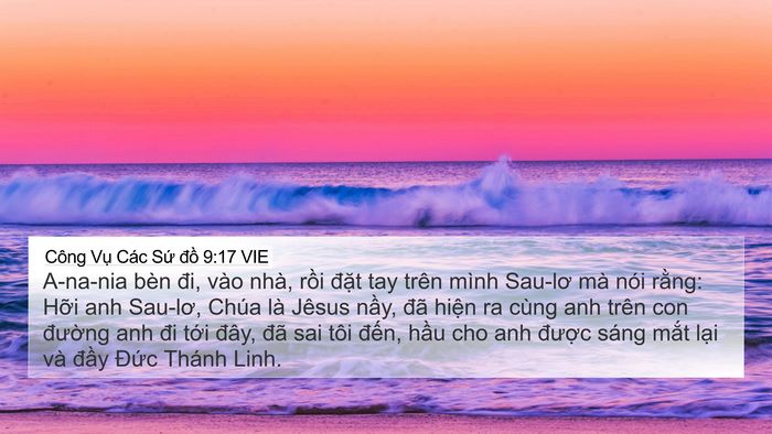Công Vụ Các Sứ đồ 9:17 VIE Bible Verse Image