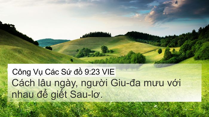 Công Vụ Các Sứ đồ 9:23 VIE Bible Verse Image