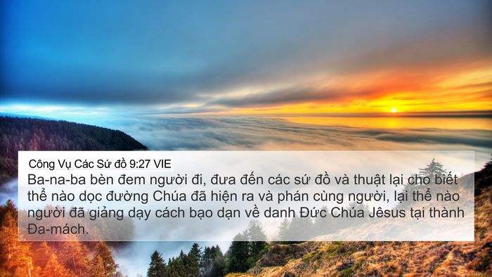 Công Vụ Các Sứ đồ 9:27 VIE Bible Verse Image