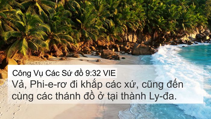 Công Vụ Các Sứ đồ 9:32 VIE Bible Verse Image