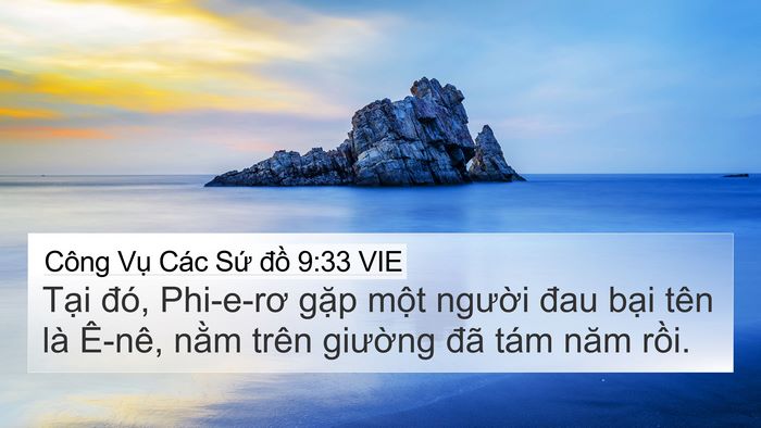 Công Vụ Các Sứ đồ 9:33 VIE Bible Verse Image