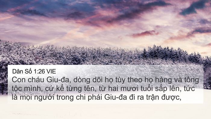 Dân Số 1:26 VIE Bible Verse Image
