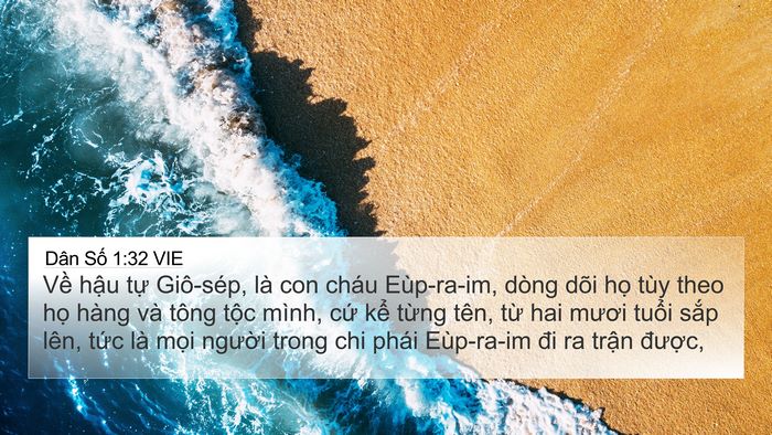 Dân Số 1:32 VIE Bible Verse Image