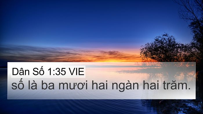 Dân Số 1:35 VIE 4K Wallpaper - số là ba mươi hai ngàn hai - 4K Wallpaper Bible Verse