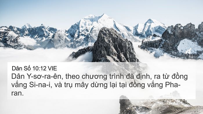 Dân Số 10:12 VIE Bible Verse Image