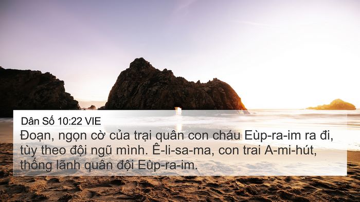 Dân Số 10:22 VIE Bible Verse Image
