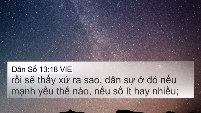 Dân Số 13:18 VIE 4K Wallpaper - rồi sẽ thấy xứ ra sao, dân sự ở đó - 4K Wallpaper Bible Verse