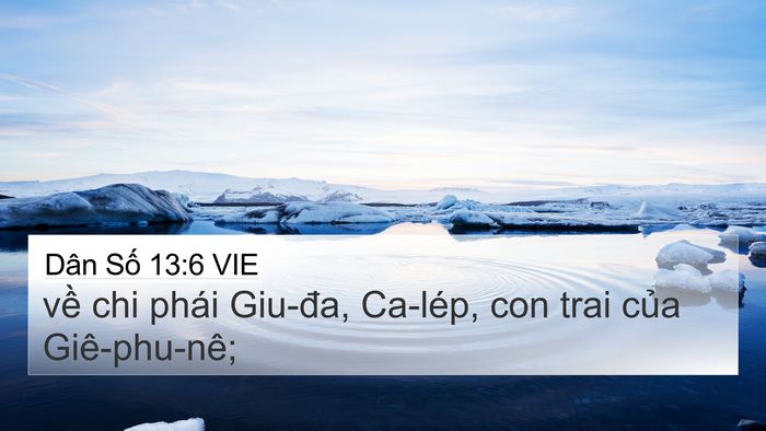 Dân Số 13:6 VIE Bible Verse Image