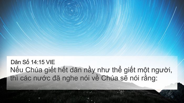 Dân Số 14:15 VIE Bible Verse Image