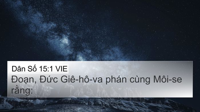 Dân Số 15:1 VIE Bible Verse Image
