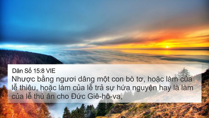Dân Số 15:8 VIE Bible Verse Image