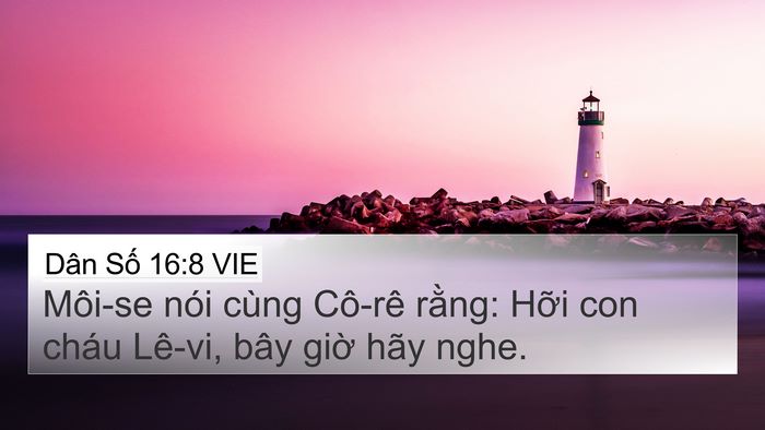 Dân Số 16:8 VIE Bible Verse Image